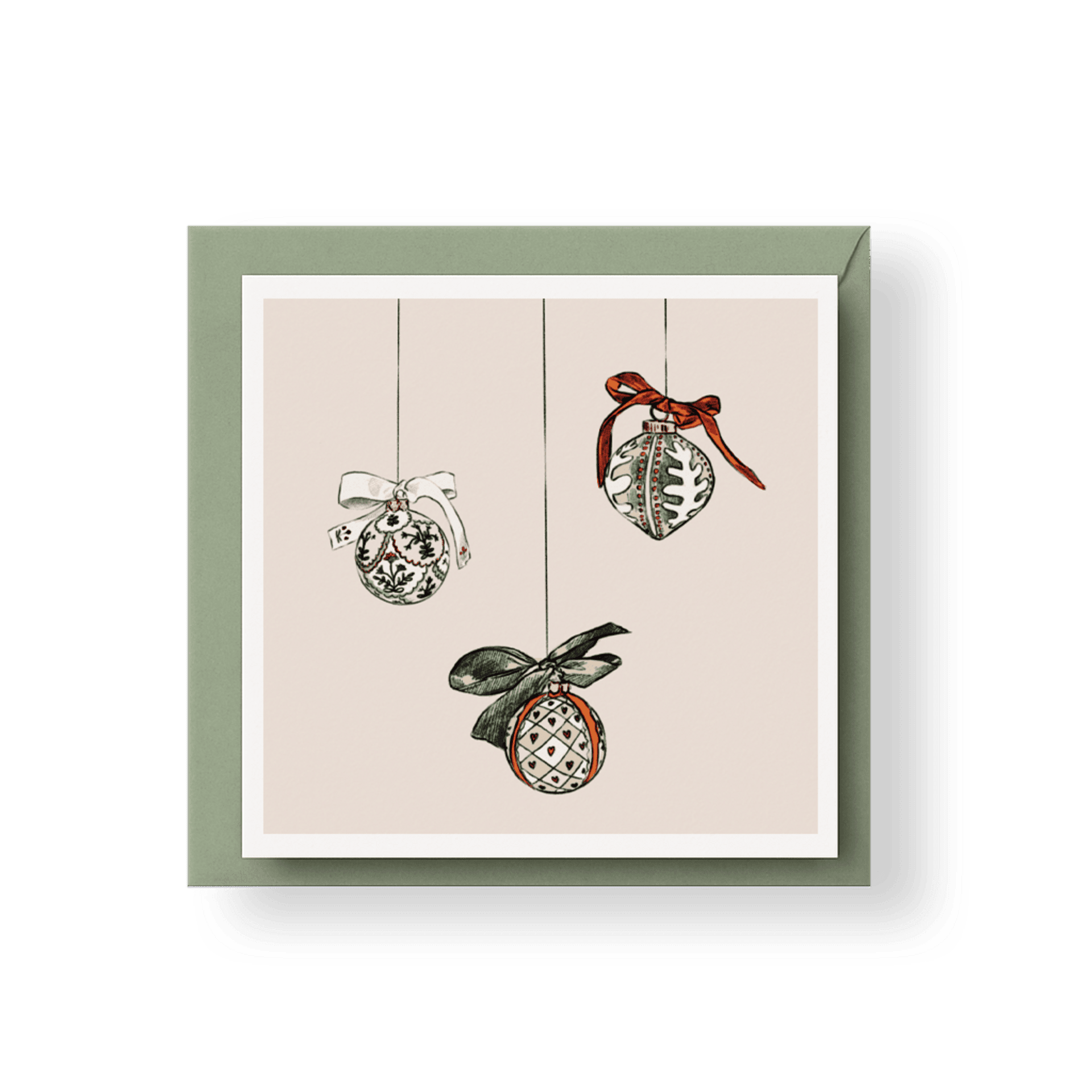 Tarjeta de Navidad - Bolitas - 1